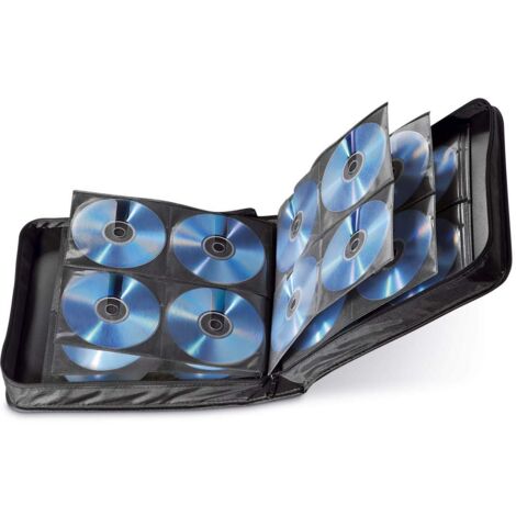 Custodia CD HAMA in nylon nero per 208 CD