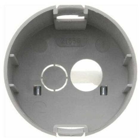Custodia da incasso circolare per protezione presa 250V IP30 grigia