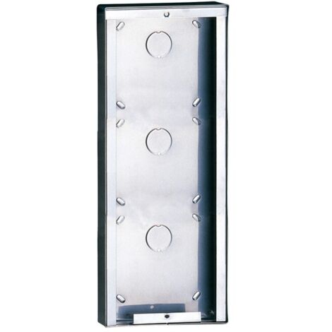 Custodia Da Parete In Acciaio Inox 3 Moduli ( COMELIT cod. 3316/3 )