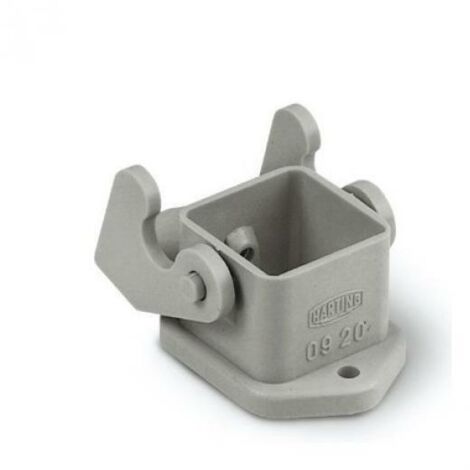Custodia Fissa 3P Flangia 22x22 mm, Passante Diritta