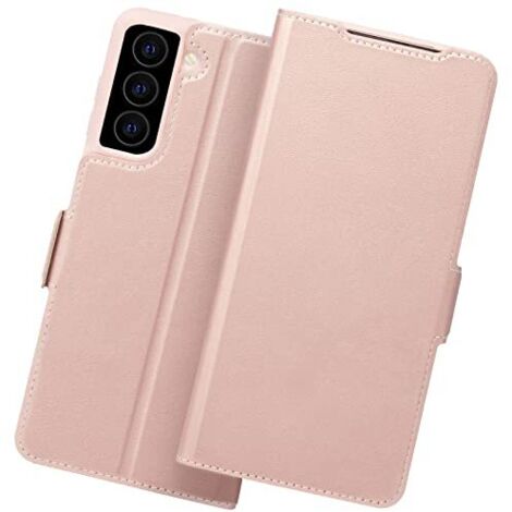 CUSTODIA FLIP PER SAMSUNG GALAXY S22+ 5G IN PELLE PU ROSA SM-S906B