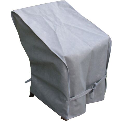 Custodia Fodera per Sedie da Giardino Impilabili 65x65x90/120 cm in Mytex Impermeabile Taupe
