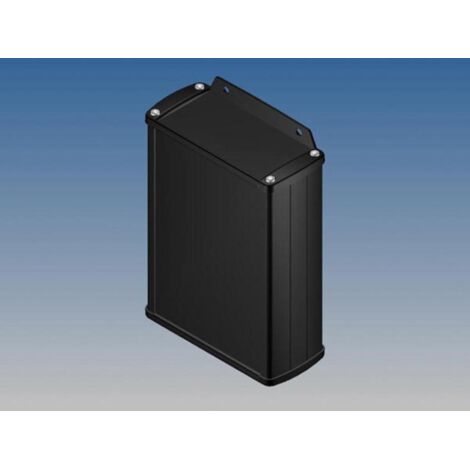 Custodia in alluminio - Nero - 145 x 105 x 45,8 mm - Con staffa