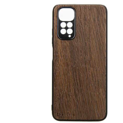 Custodia in legno per Xiaomi Redmi Note 11 / 11S, QUERCIA AFFUMICATA