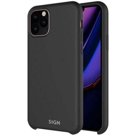 Custodia in silicone liquido sign per iphone 1212 pro - nera
