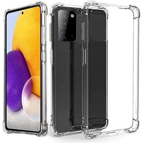 CUSTODIA IN SILICONE PER SAMSUNG GALAXY A72 6.70"" ANGOLI RINFORZATI TRASPARENTI