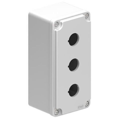 Custodia Lovato in metallo grigio IP67 per 3 pulsanti LPZM3A8