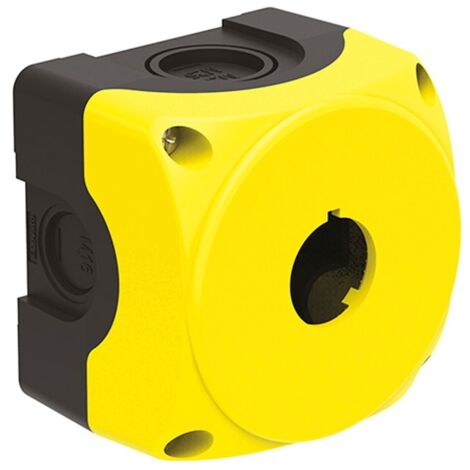 Custodia Lovato in plastica gialla IP67 per 1 pulsante LPZP1A5