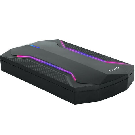 Custodia per disco rigido esterno 2,5 Sata Usb 3.0 Nero Tqe-2599rgb