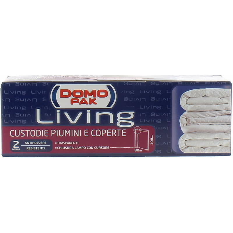 Set 2 custodie piumini e coperte dimensioni 80 cm