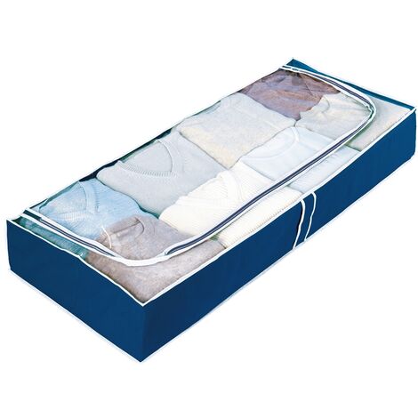 Trade Shop - Box Scatola Salvaspazio Portatutto Contenitore Organizer Armadi  30x28x15cm 59972