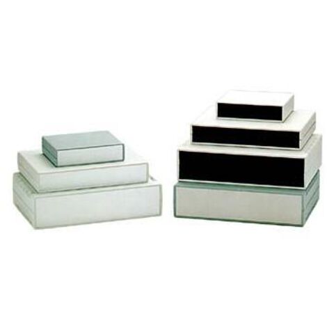 CUSTODIA STRUMENTI IGNIFUGA - PIANO GRIGIO CHIARO CON FINESTRINE NERE -140 x 110 x 35 mm