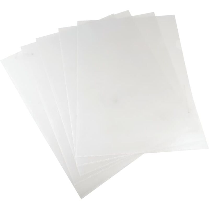 Q Connect Cut Flush Folders A4 Clear (Pack-100) - Q-connect