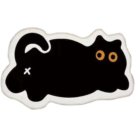 Cute Bedroom Rug Non- Bathroom Floor Mat Room Decor,Black,M--
