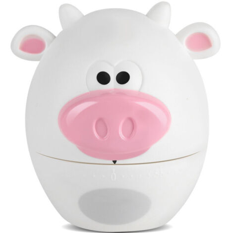 Cute Cartoon Mechanical Kitchen Timer 55 Minutes Cooking Supplies Lovely Student Homework Plastic Timer Purple Bear