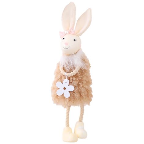Cute Easter Hanging Bunny Ornaments Easter Bunny Figurine Decorations for Hanging on Trees Windows Easter Decor