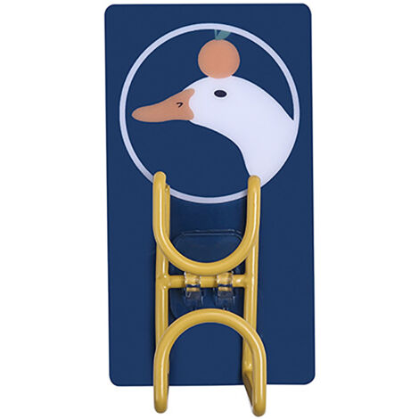 Cute Hooks Wall Mounted 360° Rotating Hook Orderly Storage Strong Stickiness Towel Rack for Bathroom KitchenDuck