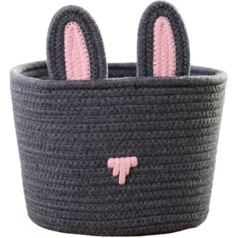 Cute Rabbit Basket Easter Bunny Ear Storage Bag Portable Candy Bag for Storing Cosmetics and Snacks