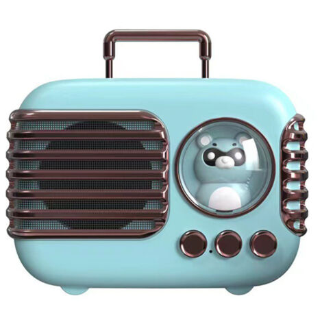 Cute Retro Bluetooth Speaker Mini Luggage Mini Speaker Creative Vintage Lovely Small Speaker Green