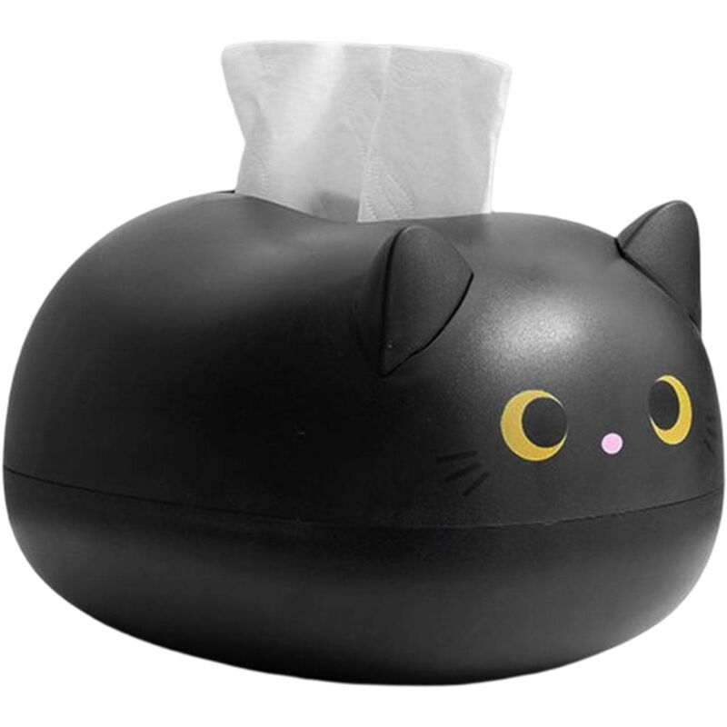 Shining House - Cute Tissue Box, Creative Cat Pattern Napkin Storage Box, Cute Tissue Dispenser, Desktop Toilet Paper Holder for Living Room Kitchen
