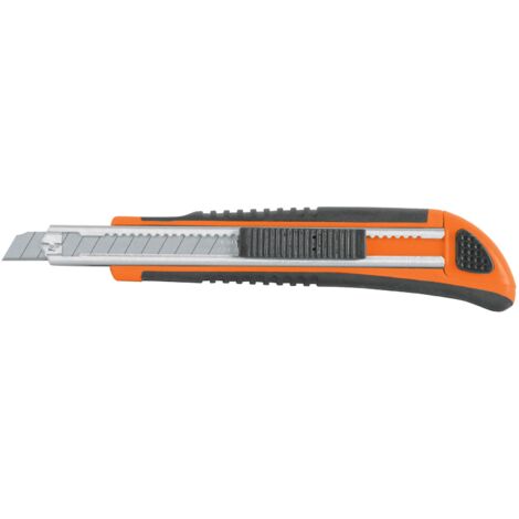 Cúter profesional alma metálica y grip - 13 cm - 9 mm - 3 hojas