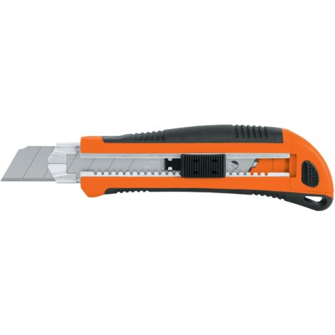 Cúter profesional con alma metálica y grip - 18 cm - 25 mm - 3 hojas