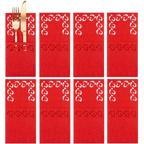Cutlery Cover Set 8 pcs 2xKF357 Red