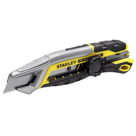 Stanley – Cutter 18 mm FMHT105920 – Système de casse-lame rapide – Guide-lame en acier inoxydable – Pour coupe précise et sécurisée - C044082