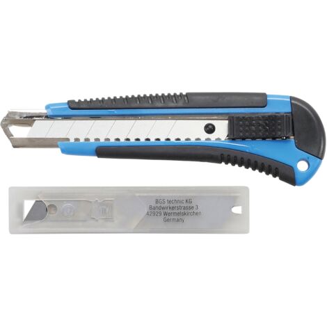Cutter à lames largeur de lame 18 mm BGS