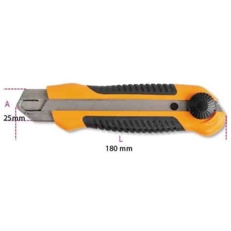 Cutter beta 1773A lame rétractable 25 mm 180 mm