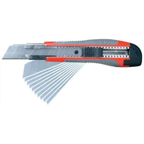 Cutter Bi-matière 25 Mm Avec 10 Lames - Outifrance