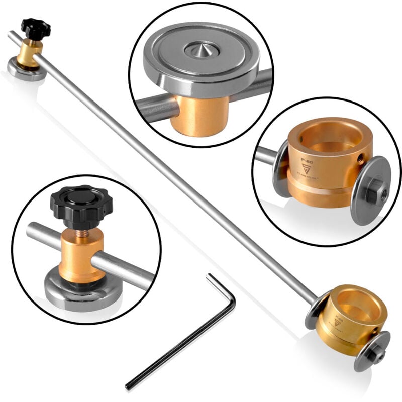 Stahlwerk - Découpeuse circulaire pour torche plasma P-80, y compris chariot de guidage et aimant