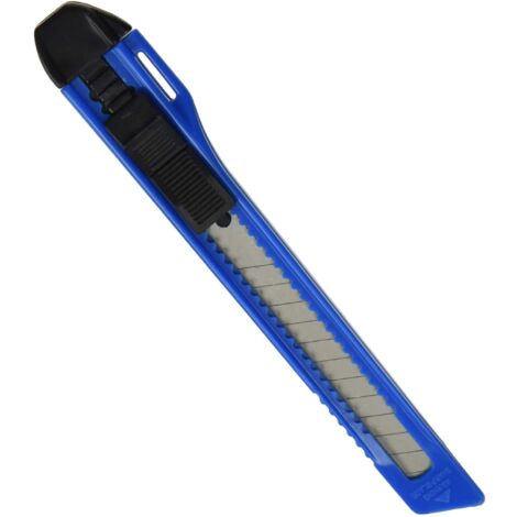 CUTTER CUCHILLA FRAGMENTABLE 9 MM CON GUÍA DE PLÁSTICO ALYCO ORANGE