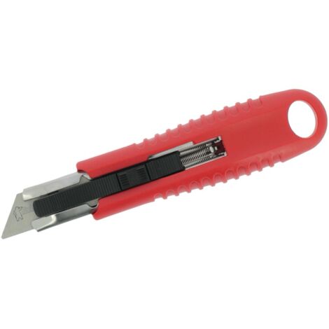cutter de sécurité - a lame trapèze rétractable - bizline 700345