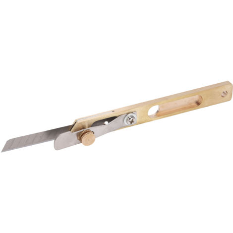 Cutter en Laiton pour Travail du Cuir, Couteau de Précision Réglable pour Projets DIY et Loisirs Créatifs