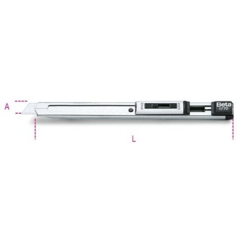Cutter extra piatto fornito con 2 lame L mm 140 art 1770