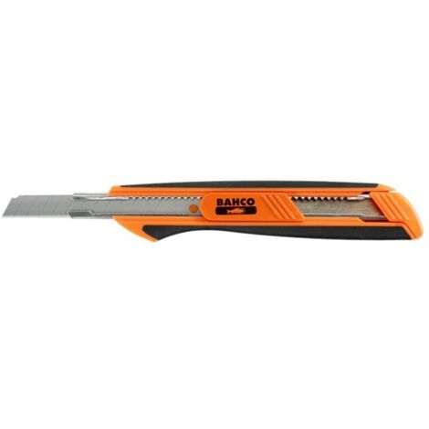 CUTTER HOJA SECCIONABLE ABS MANGO TPR 9MM - BAHCO
