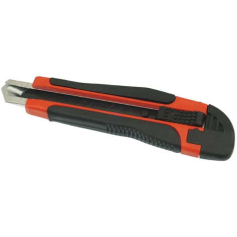 Cutter Lame Cassable 18mm - SK-5, Poignée TPR - Métal - Précision et Confort d'Utilisation - Efficace et robuste - Beast