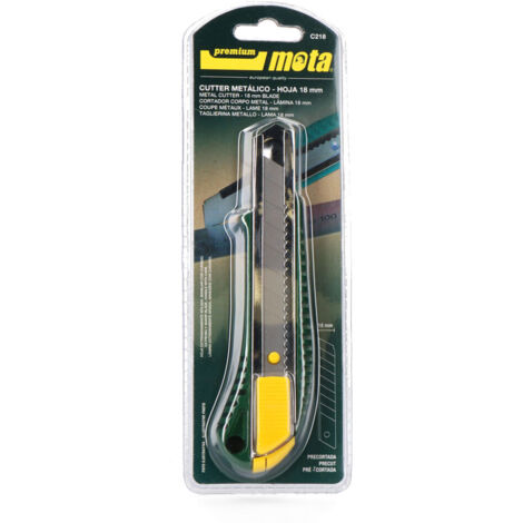 MOTA HERRAMIENTAS Cutter metal h. 18mm con traba a rueda c218 mota