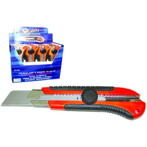 Cutter mm.25 professionale con bloccaggio a rotella - 12 pz
