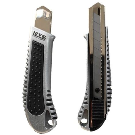 Cutter Profesional 18Mm Aluminio Nivel