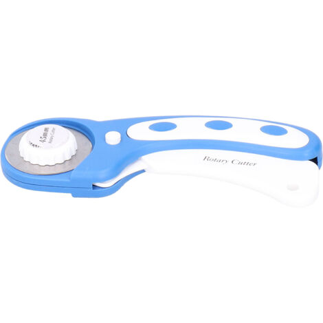 Cutter rotatif 1.8 pouces avec lame de précision pour couper papier, tissu, cuir - Idéal pour couture, artisanat DIY et travaux de précision