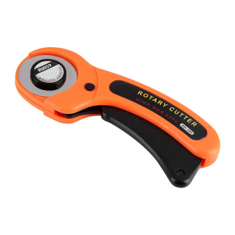 Cutter rotatif 45 mm pour patchwork, couture et scrapbooking - Découpe précise du tissu