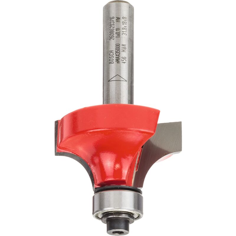 Bosch 1x Fresa a raggio concavo Expert for Wood Raggio 9.5 mm, Lunghezza utile 18 mm, Professional Accessori per fresatrici portatili, rifilatori