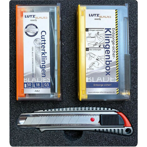 Cutter standard di box di sicurezza di PROMOPACK LUTZ Tutte le lame metalliche Lutz