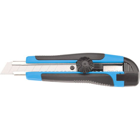 Cutter taglierino 18 mm con guidalama acciaio lame ricambio incluse Fervi 0096