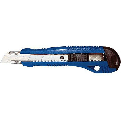 Cutter universel 18 mm corps plastique avec 2 lames de rechange std