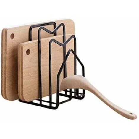 Cutting board holder, pot cover holder, cutting board storage rack, kitchen countertop drainer - Sunny
