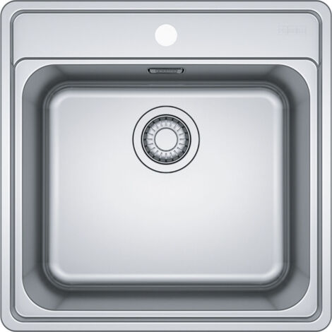 Cuve Bell en inox BCX 610-51 - 510 x 510 x 200 mm - sous-meuble 50 cm - vidage manuel - Franke