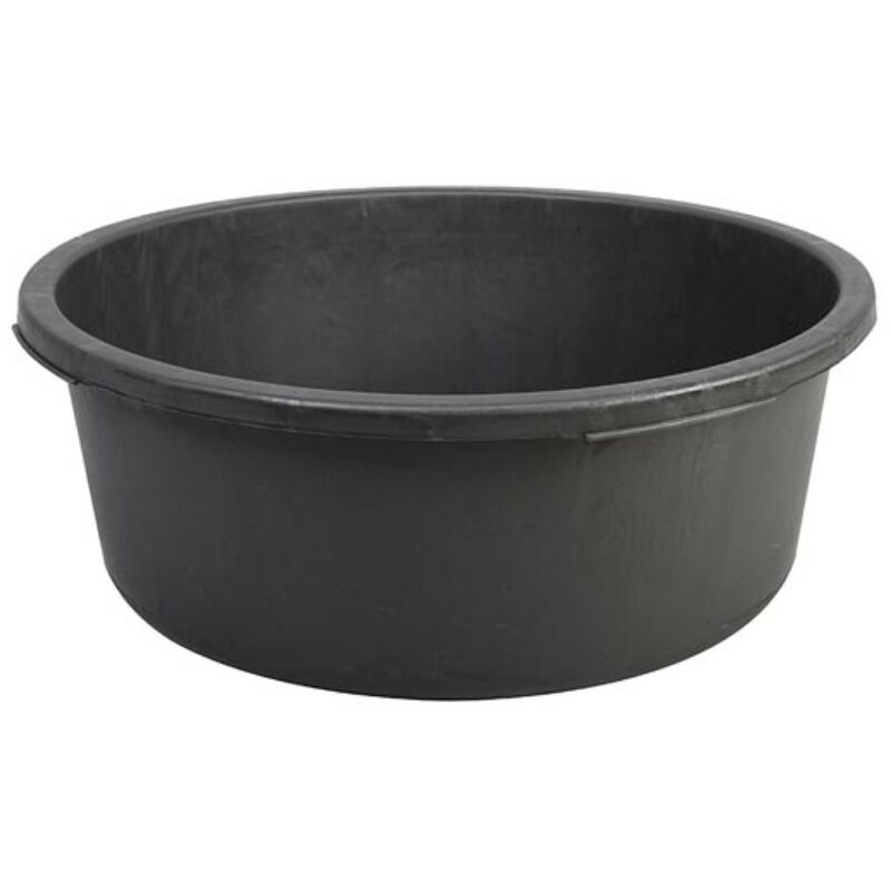 Toolland - Cuve de chantier, rond, plastique, noir, 45 l